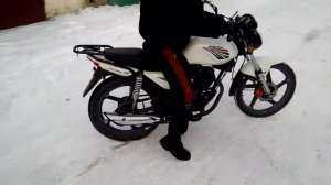 Зимняя мощь мотоцикла Racer RC150