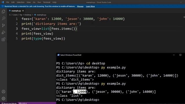 items Method in Python Dictionary|Dictionary in Python|Fetching All items From Dictionary смотреть онлайн