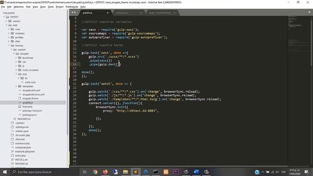 11 - Theming Drupal 9: PARTE 1 - SASS + SOURCEMAPS + AUTOPREFIXER - GULP смотреть онлайн