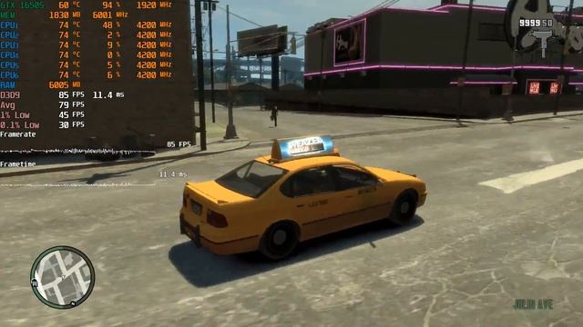 Grand Theft Auto IV GTX 1650 SUPER Ultra Settings смотреть онлайн