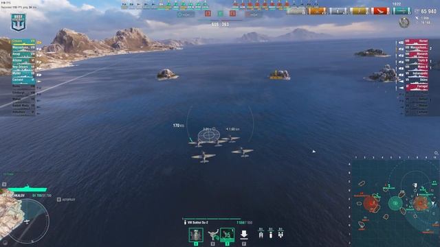 Aircraft Carrier Chkalov: 9 ships destroyed on map Northern Waters - World of Warships смотреть онлайн