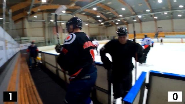 ХЭТ-ТРИК НА ДВУХСТОРОНКЕ - Нарезка с ХОККЕЙНОЙ тренировки #14 GoPro hockey(любительский хоккей) смотреть онлайн