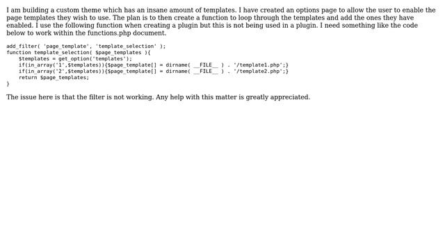 Wordpress: page_template filter without a plugin смотреть онлайн