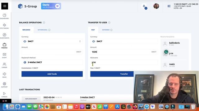 day 920 S-group sending a member $1300 with transfer to user option! смотреть онлайн