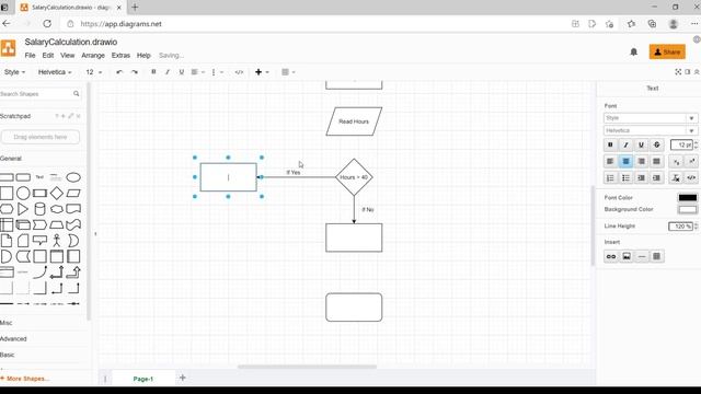 Flow Chart: Salary Calculation Example (For Beginners) смотреть онлайн