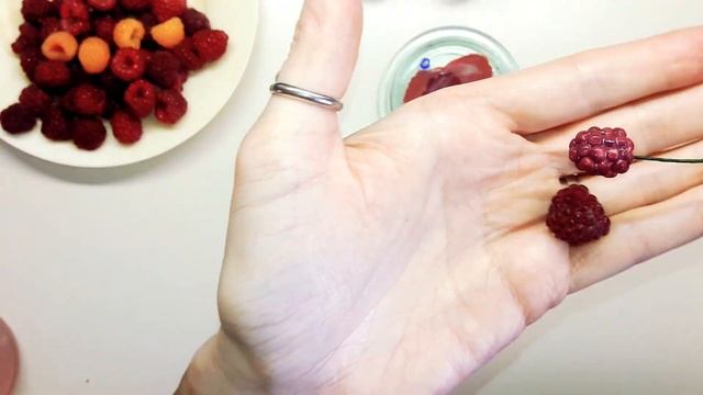 Малина своими руками. Цветы из фоамирана. Веточка малины из фоамирана как декор. raspberry from foa смотреть онлайн