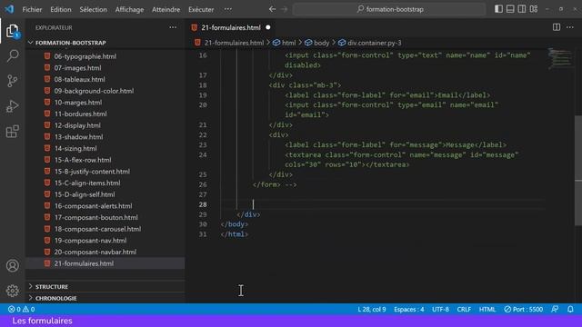 Tutoriel BOOTSTRAP 5 - 22 - Les formulaires смотреть онлайн