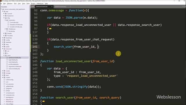 Chat Application in Laravel using Ratchet Web Sockets - Send Chat Request - 9 смотреть онлайн