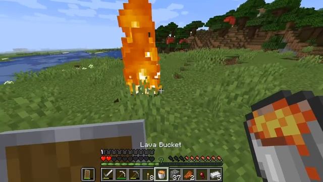 Minecraft Survival (Let's play/walkthrough) First cave adventure! #3 смотреть онлайн