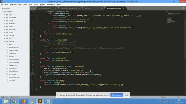 #10 Make Admin Panel in Laravel 5.6 | Check Current Password with JQuery/Ajax смотреть онлайн