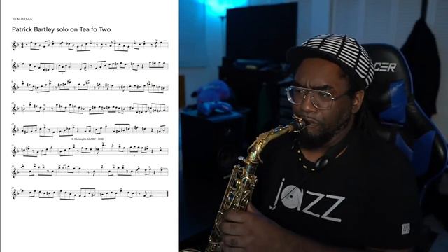 Patrick Bartley's solo transcription on Tea For Two (pedagogic solo) смотреть онлайн