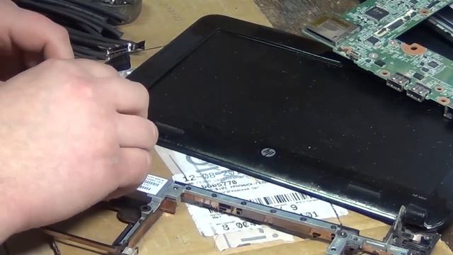 Ремонт нетбука HP (ноутбука) - замена гнезда питания смотреть онлайн