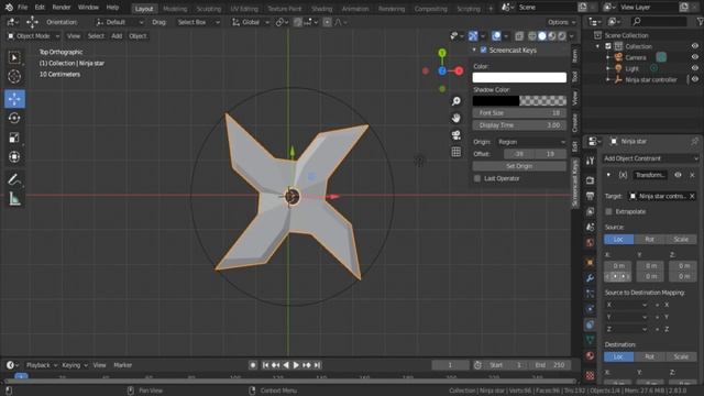 Animate ninja stars (shuriken) with blender : Batman's gadget tutorial series смотреть онлайн
