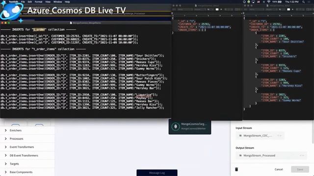 Streaming MongoDB data into Azure Cosmos DB with Striim - Episode 34 смотреть онлайн