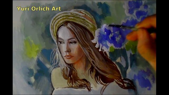 Как нарисовать человека. Как рисовать девушку гуашью смотреть онлайн