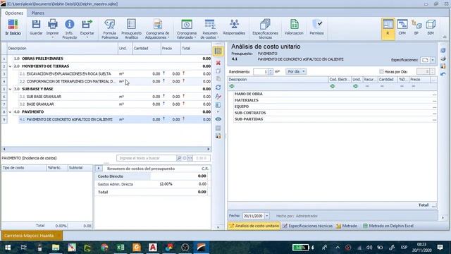 TUTORIAL PARA LA ELABORACION DEL PRESUPUESTO Y PROGRAMACIÓN DE OBRA CON DELPHIN XPRESS -GRUPO N° 11 смотреть онлайн