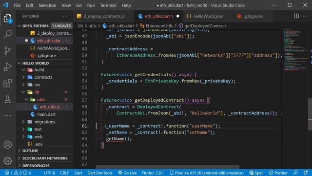 Flutter DAapp Hello World with Ethereum смотреть онлайн