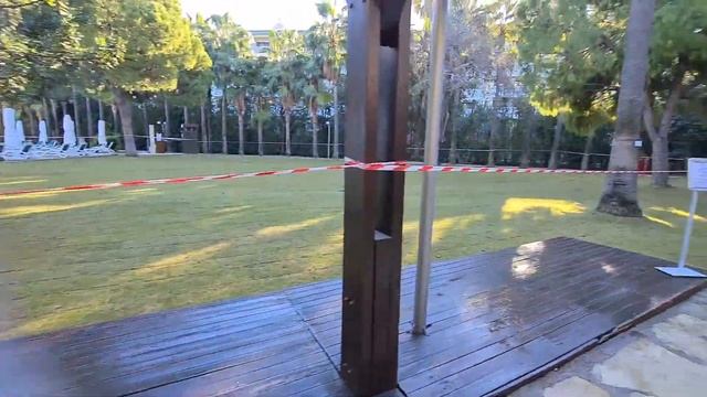 Barut Hemera Side, обзор территории отеля, бассейн с тёплой водой. Температура на рождество. смотреть онлайн