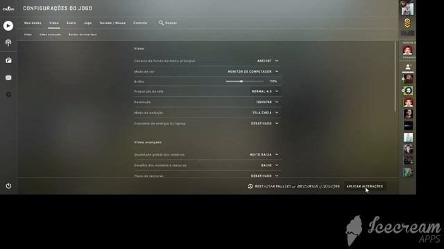 Tela 4:3 SEM BLACK BARS (BORDAS PRETAS) em NOTEBOOK com placa NVIDIA - CS2 - Atualizado 2024 смотреть онлайн