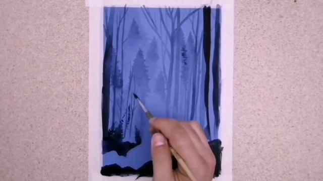 как нарисовать ночного оленья? самый простой способ | Drawing night deer. Easy, simple смотреть онлайн