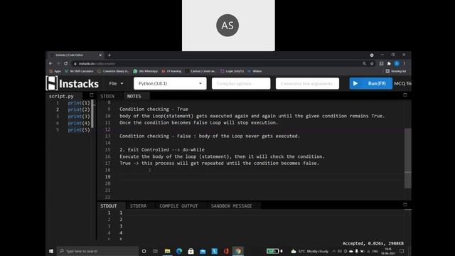 Control Statements in Python Looping Part 1 смотреть онлайн