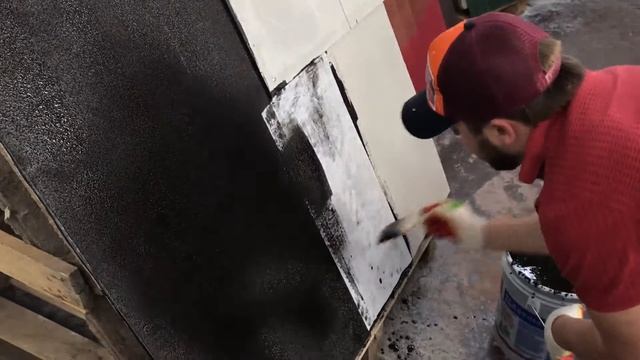 Гидроизоляция по плоскому шиферу | Плоский шифер |Ремонт кровли | Армирование | Эластомерик 510 | смотреть онлайн