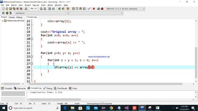 Find the first repeating element in an array of integers in C++ programming. | Tagalog Tutorial смотреть онлайн