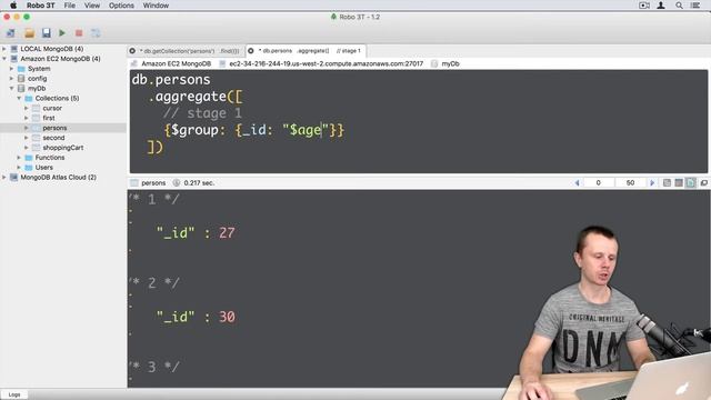 11 Aggregation Example 3 $group by nested fields - MongoDB Aggregation Tutorial смотреть онлайн