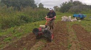 Копаем картофель МОТОБЛОКОМ АГАТ