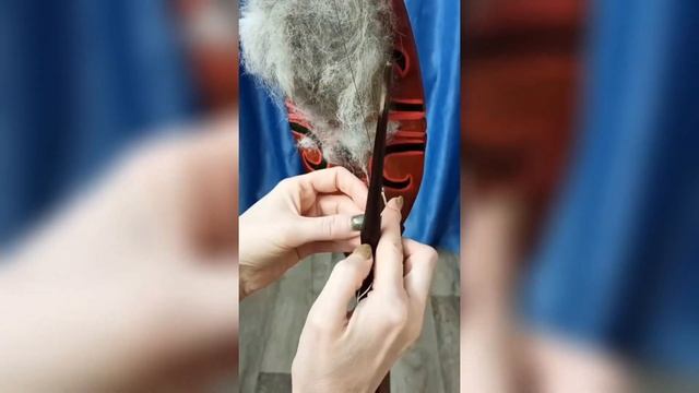 Ручное прядение из собачьей шерсти смотреть онлайн