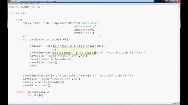 Python for Spreadsheets and CSV File manipulation - Part 3 using other rows смотреть онлайн