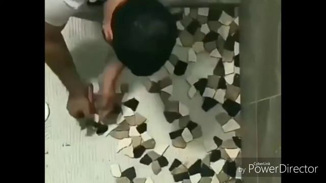 Пол в душе своими руками / декор