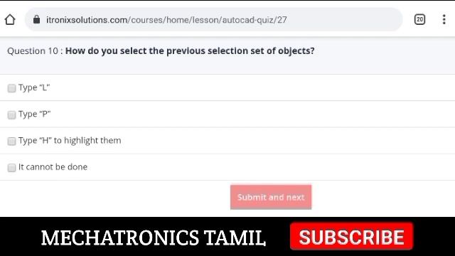 Autocad [FREE] Course Certificate Within 10 Minutes தமிழில் | For all Engineers | Mechatronics Tami смотреть онлайн