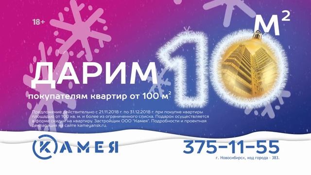 Жилые комплексы от застройщика Камея. Новогодняя акция смотреть онлайн
