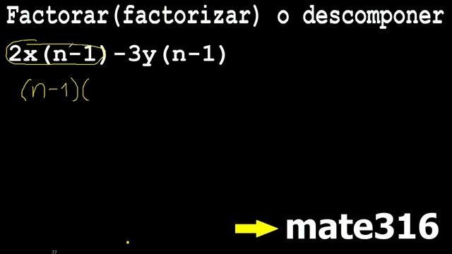 2x(n-1)-3y(n-1) factorar , factorizar , descomponer en factores смотреть онлайн
