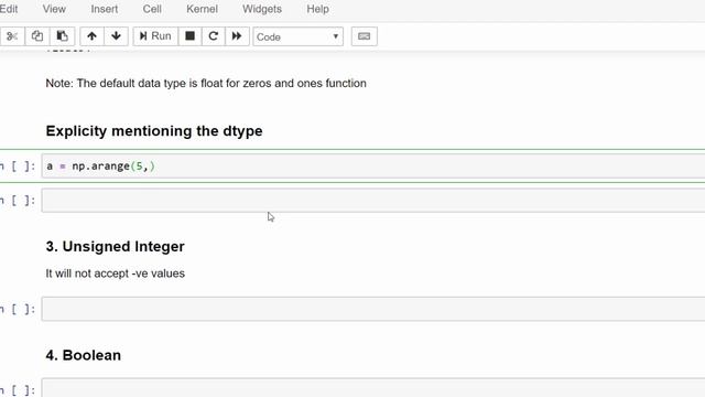 Machine Learning Tutorial Python NumPy : 7. Data Types | Numerical | String смотреть онлайн