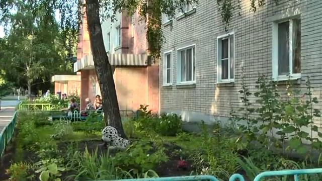 Во дворе дома №32 на улице Ленина разбили английский газон смотреть онлайн