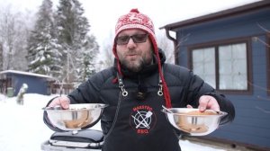 ?? БОЛЬШОЙ СТЕЙК 3 кг из свиного окорока на газовом гриле Weber traveler.