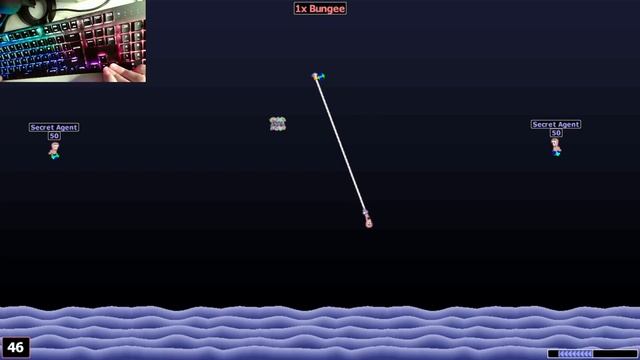 Worms World Party tutorial - Bungee Fun (Mission 41) смотреть онлайн