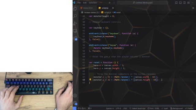 ASMR Programming - Coding Simple Game (Canvas) - No Talking смотреть онлайн
