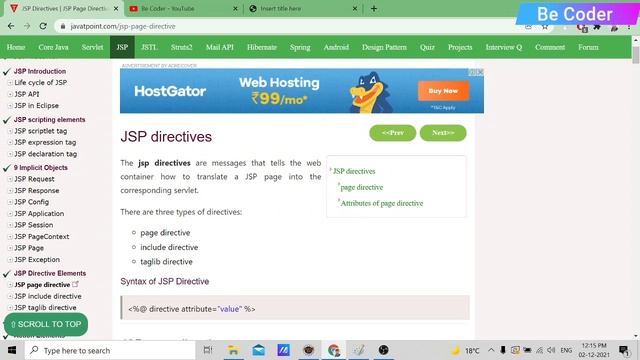 #20 Page & Include Directive in jsp with example | Advance Java Servlet Jsp Tutorial смотреть онлайн