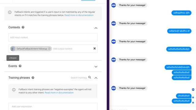 How to send your Dialogflow Default Fallback response only once. смотреть онлайн