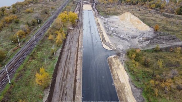 Строительство продолжения ул. Электролесовской (ул. Максима Загорулько) ноябрь 2022г смотреть онлайн
