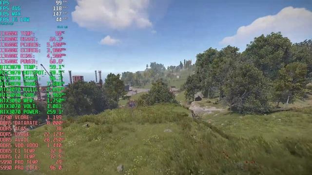 Rust \\ 13600K + RTX 3070 + DDR5-8000C38 // G7 240Hz // 1440 Native Maxed Out Graphics Settings смотреть онлайн