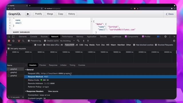 03 GraphQL fetch data from graphql api смотреть онлайн