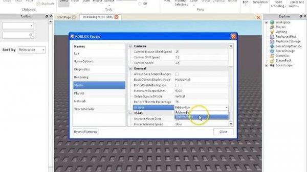 How to get Old Roblox Studio back