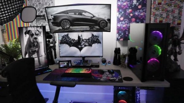 BEST GAMING MONITOR? Alienware AW3423DW QD-OLED - Dual Stacked with the Ergotron LX Dual Monitor Ar