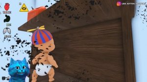 ? Я СУМАСШЕДШИЙ РЕБЕНОК в Жёлтом ? Who's Your Daddy Эволюция Ребёнка КОТЁНОК ЛАЙК