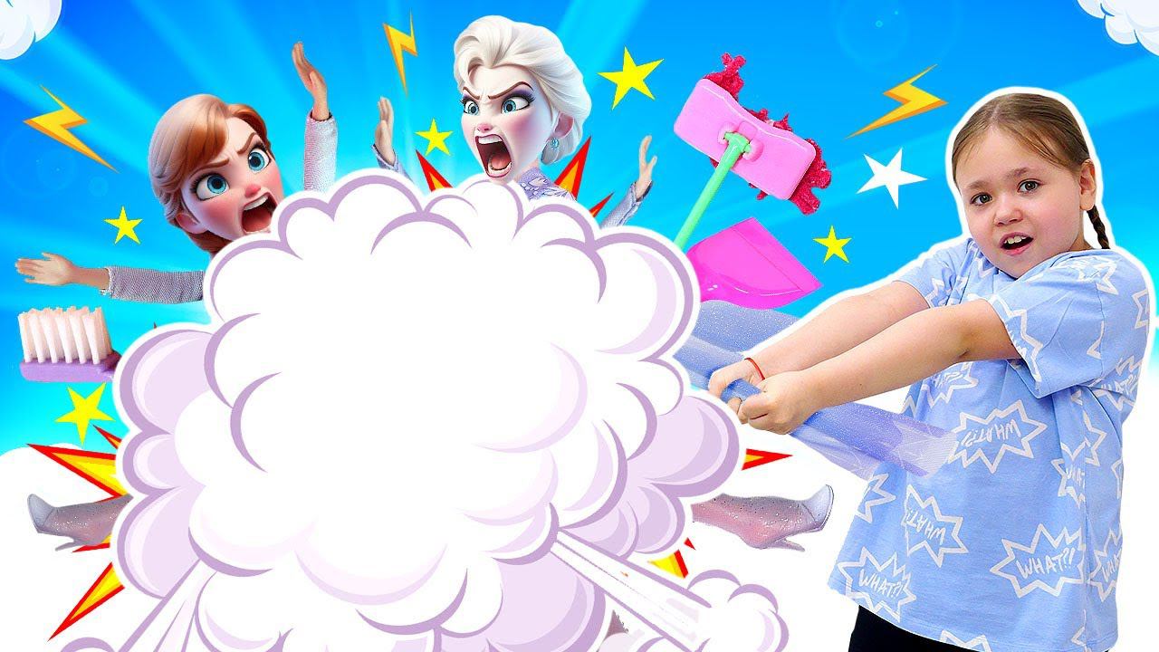 Анна и Эльза ссорятся! Как же их теперь помирить? смотреть онлайн