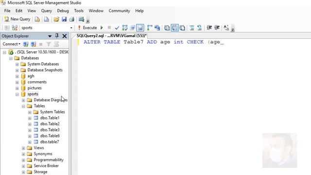 SQL server tutorial: how to add age field and check age equal to or greater than18 смотреть онлайн